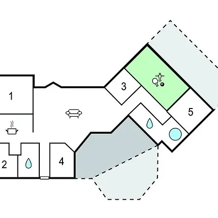 בית נופש Stunning Home In Vejers Strand *